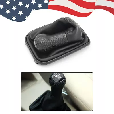 5-Speed Gear Shift Knob Shifter Gaiter Boot For VW Mk4 Golf GTI R32 Jetta Bora  • $14.41