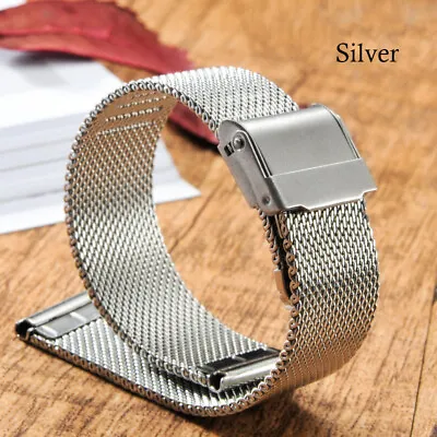 High Quality Stainless Steel Milanese Watch Strap Metal Mesh Wrist Band 8-24mm • $16.88