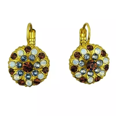 Mariana Handmade Swarovski Crystal Earrings Gold 1029 1016 Topaz Light Sapphire • $60