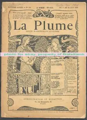 La Plume Magazine #171 W An Illustration By Mucha 1896 • $79.99