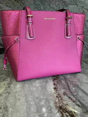 Michael Kors Tote Purse Satchel  Large Pink NWOT GORGEOUS!!! • $279