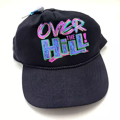Over The Hill Novelty Hat Cap Black Adult New Snapback B15D • $8.99