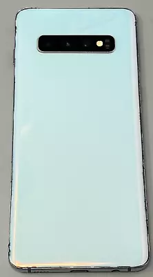 Samsung Galaxy S10 SM-G973W 128GB  Unlocked Prism White Android-Excellent • $120