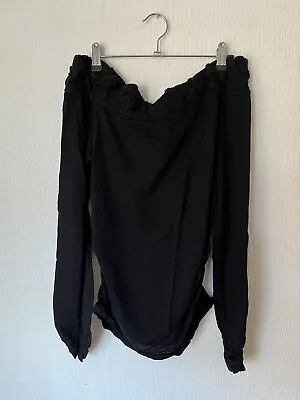D.Exterior Black Fine Wool Jumper - Size Large • $15.55