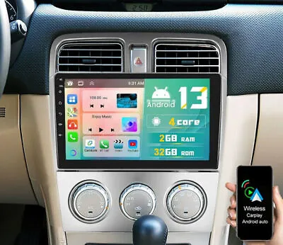 Android 13 Apple CarPlay For Subaru Forester 2002-2008 Car Stereo Radio GPS NavI • $134