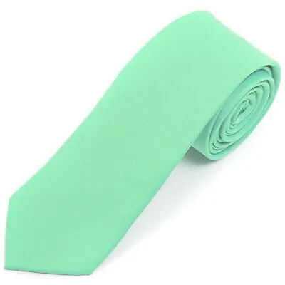 Men's Solid Color 2 Inch Wide And 57 Inch Long Slim Neckties • $13.99