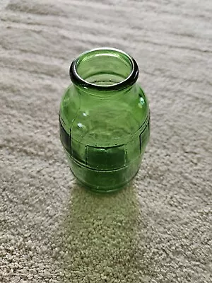 Vintage Mickeys Green Glass Beer Barrel Bottle Thick Mold Patent Pending • $14.24