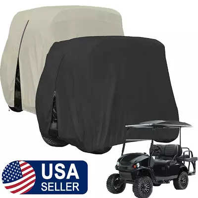 Waterproof Golf Cart Cover 4 Passenger For YAMAHA EZGO Club Car Cart Enclosure • $28.06