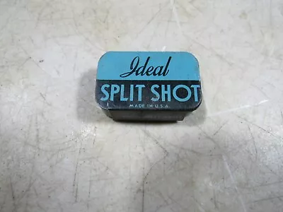 Vintage Ideal Split Shot #5 Fishing Weights Tin Small Blue USA  • $25