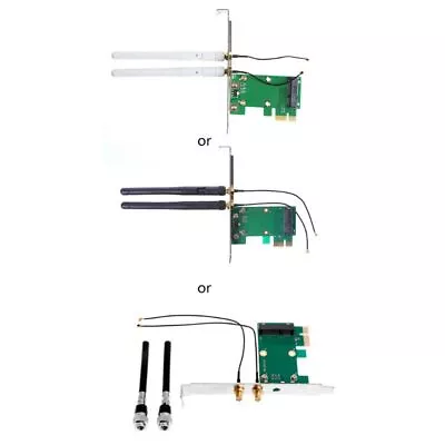 Mini Pcie To PCI-E 1X Wifi Wireless Network Adapter Support Mini Pcie Network • $10.66