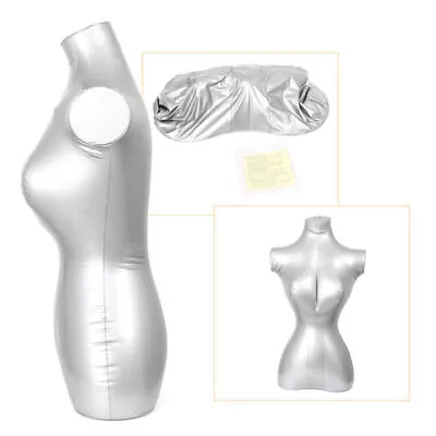 Female Human Half Body Inflatable Dummy Mannequin Model Clothes Display Prop UK • £15.22