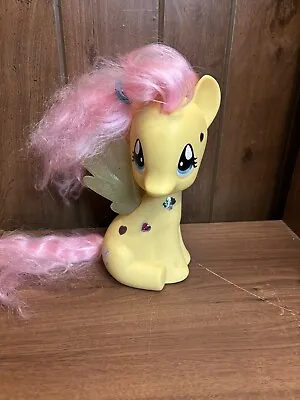 My Little Pony Fluttershy 11  Plastic Sitting Yellow Styling Head 2014 Hasbro • $16.99