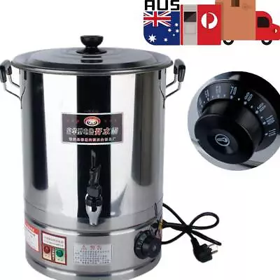 48L Commercial Boiler Tea Kettle Stainless Steel Hot Water Urn Concealed Element • $124.50