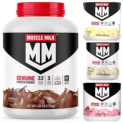 Muscle Milk Genuine Protein Powder 32g 32 Servings Protein Variety 4.94 Pound • $50.99