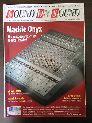 Sound On Sound Magazine October 2004 Mackie Onyx Brian Wilson Smile Music Tech • £16.03