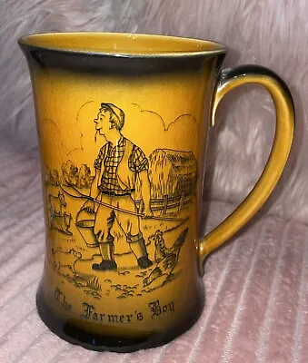 Large 6” Ceramic Musical Tankard “ The Farmers Boy “ • £6.99