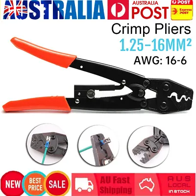 1.25-16mm² Crimping Tool Cable Crimper Anderson Plug Battery Lug Crimp Plier AU • $17.89