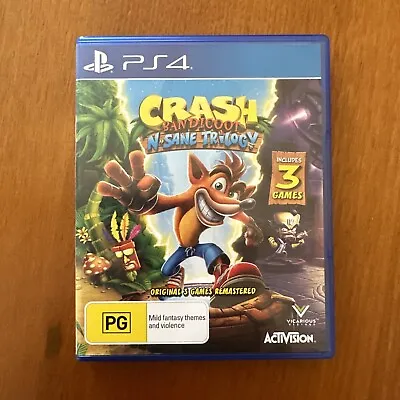 Crash Bandicoot N Sane Trilogy (pg) Playstation 4 Ps4 Oz Seller • $22.99