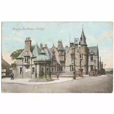 FALKIRK County Buildings Stirlingshire Postcard Postally Used 1907 • £9.99
