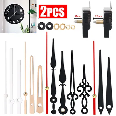 2SETS Of 22pcs Silent DIY Quartz Movement Wall Clock Motor Mechanism Repair Kit • $7.89