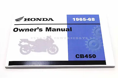 New Owners Operators Manual 1965-1968 CB450 CB 450 K0 Genuine Honda Book #i54 • $29.95