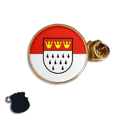 KÖln Cologne City Flag Coat Of Arms Germany  Enamel Lapel Pin Badge Gift • £5.49