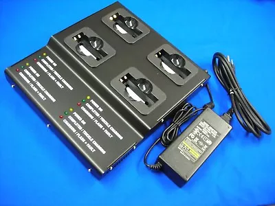 4 Bank Pro Metal Charger W/B-Cup(UL)F Motorola #NTN7143/7144 HT1000/GP900 Radios • $195