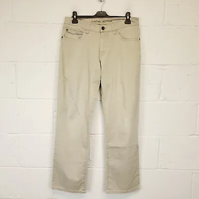 Camel Active Jeans W32 L32 Straight Lightweight Trousers Low Rise Mens Beige • £15.99