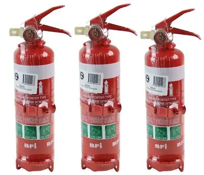 3x Fire Extinguisher 1kg ABE Professional Dry Powder 1kg  Car Boat Caravan NEW • $115.95