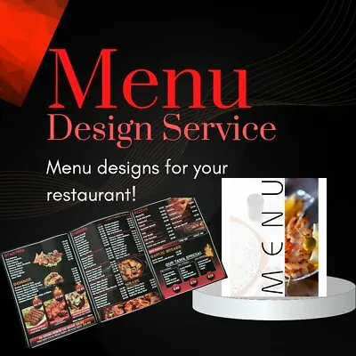Restaurant/Takeaway Menu Design Service  • £34.99