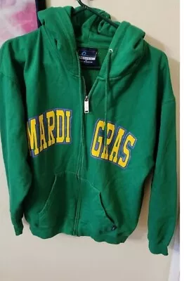 Pacific & Co. New Orleans Mardi Gras Zip Up Hoodie -Medium - Green • $25