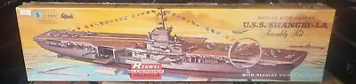 Vintage Renwal Uss Shangri-la Aircraft Carrier Ship 1/500 Scale Model Kit • $75