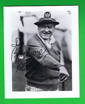 BOB HOPE Hand Signed / AUTOGRAPHED 8 X 10 B&W Golf Photo VERY FINE / NEAR MINT • $24.99