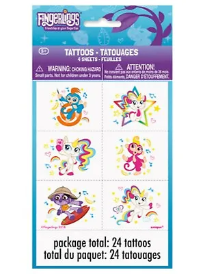 $9 • Buy Fingerlings Temporary Tattoos 24 Pack Party Bag Filler BNIP Friendship Tattoo   