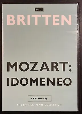 Benjamin Britten Mozart Idomeneo Britten-Pears Collection 2 DVD Discs Like N E W • $11.99