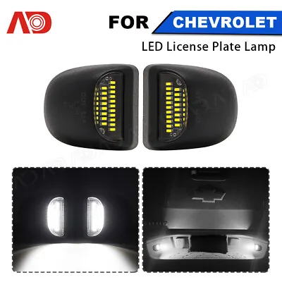 $12.95 • Buy LED License Plate Lights For Chevy Silverado GMC Sierra 1500 2500 3500 Cadillac
