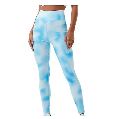 Ladies Jack Wills Gym High Waistband Stylish Printed Leggings Sizes From 8 To 16 • £15.62