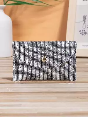 Sequin Decor Flap Card Holder Coin Purse Change Pouch Coin Case Small Wallet • $6.32