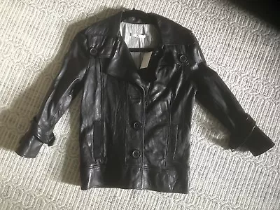 NWT Women’s Mike & Chris Black Leather Jacket - Size Medium • $280