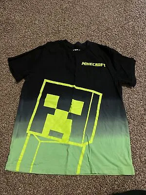 Boy’s Black Medium Minecraft Short Sleeve Tee Shirt • $4.25
