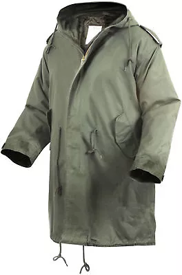 Olive Drab Rothco 9462 Mens Military Style M-51 Fishtail Parka Jacket Size Xs-3x • $109.99