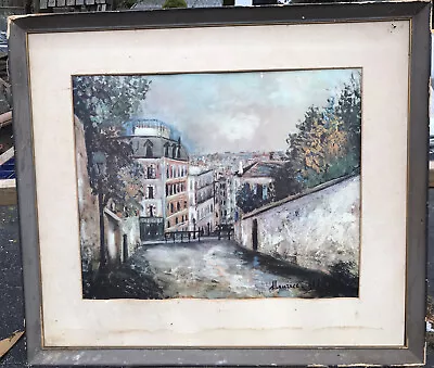 Framed Rue De Montmartre By Maurice Utrillo • $50