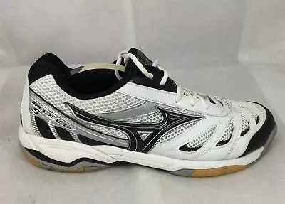 Mizuno Wave Rally 5 Women's Volleyball Shoe White / Black  Sz 9.5 M • $16.24