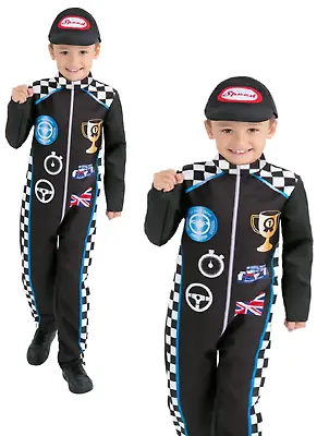 Racing Car Driver Costume Boys Race Toddlers Childs Fancy Dress Outfit Kids • $42.75