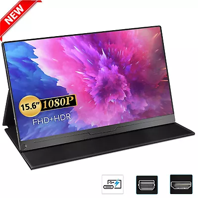 $199.99 • Buy Ultra Thin 15.6  LCD Portable Monitor PC Screen USB C HDMI For Raspberry PI 3B 4