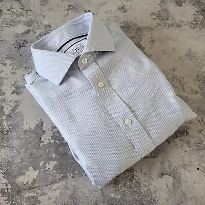Charles Tyrwhitt Blue 15.5  Classic Fit Shirt Non Iron French Cuff 34  Sleeve • £24.95