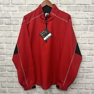 NWT Footjoy Red Sport Wind Shirt Windbreaker Mens Size L • $49.99