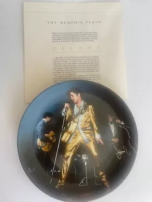 The Memphis Flash Plate DELPHI Collectors Plate Elvis Presley  • $5