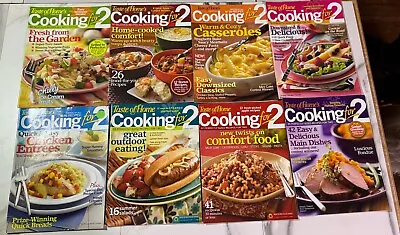 Lot 8 COOKING FOR 2 Magazines Taste Of Home Recipes Menu Ideas Desserts • $12.49