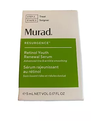 Murad Step 2 Treat Resurgence Retinol Youth Renewal Serum ℮ 5mL / 0.17 Fl Oz NIB • $13.99